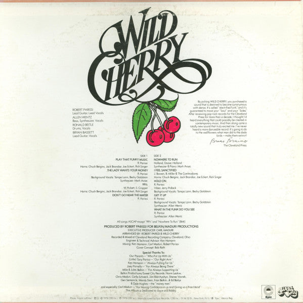Wild Cherry : Wild Cherry (LP, Album, Ter)