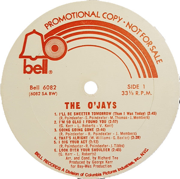 The O'Jays : The O'Jays (LP, Album, Promo, RE)