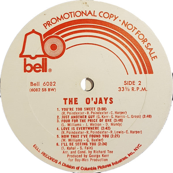 The O'Jays : The O'Jays (LP, Album, Promo, RE)