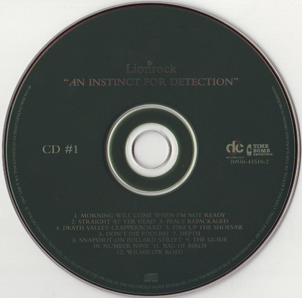 Lionrock : An Instinct For Detection (CD, Album + CD, Comp)