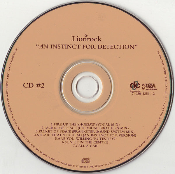 Lionrock : An Instinct For Detection (CD, Album + CD, Comp)