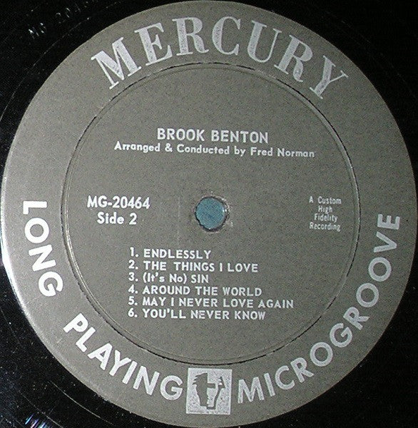 Brook Benton : Endlessly (LP, Album, Mono)