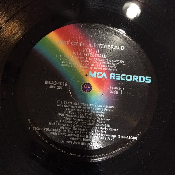 Ella Fitzgerald : The Best Of Ella Fitzgerald Vol. II (2xLP, Comp)