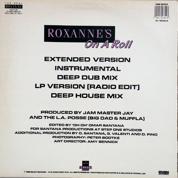 The Real Roxanne : Roxanne's On A Roll (12", Single)