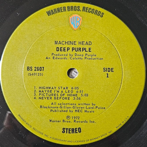 Deep Purple : Machine Head (LP, Album, Ter)