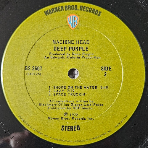 Deep Purple : Machine Head (LP, Album, Ter)