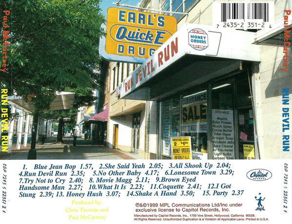 Paul McCartney : Run Devil Run (CD, Promo)