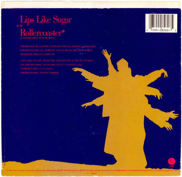 Echo & The Bunnymen : Lips Like Sugar (7")