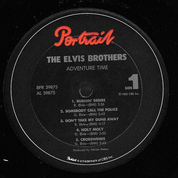 The Elvis Brothers : Adventure Time (LP, Album)