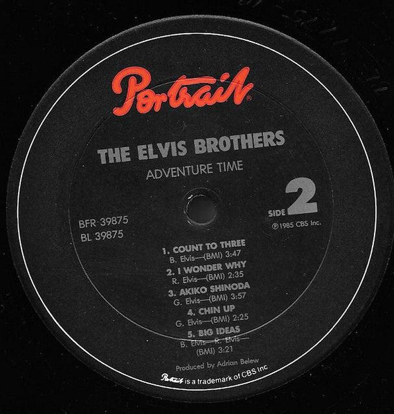 The Elvis Brothers : Adventure Time (LP, Album)