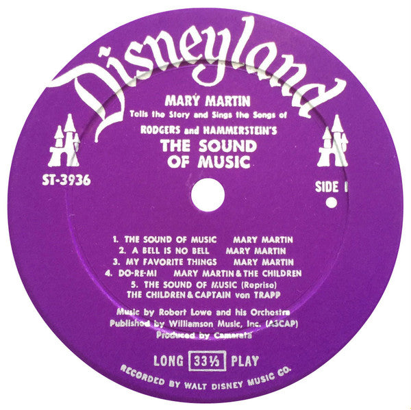 Mary Martin : Rodgers & Hammerstein : Mary Martin Tells The Story And Sings The Songs Of Rodgers And Hammerstein's The Sound Of Music (LP, Album, Mono)
