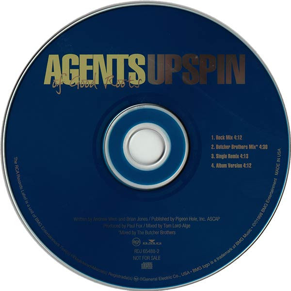 Agents Of Good Roots : Upspin (CD, Maxi, Promo)