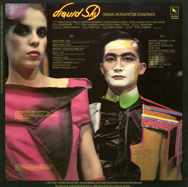 Slava Tsukerman & Brenda Hutchinson & Clive Smith : Liquid Sky (Original Motion Picture Soundtrack) (LP)