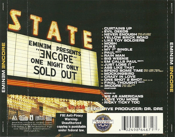 Eminem : Encore (2xCD, Album, UML)