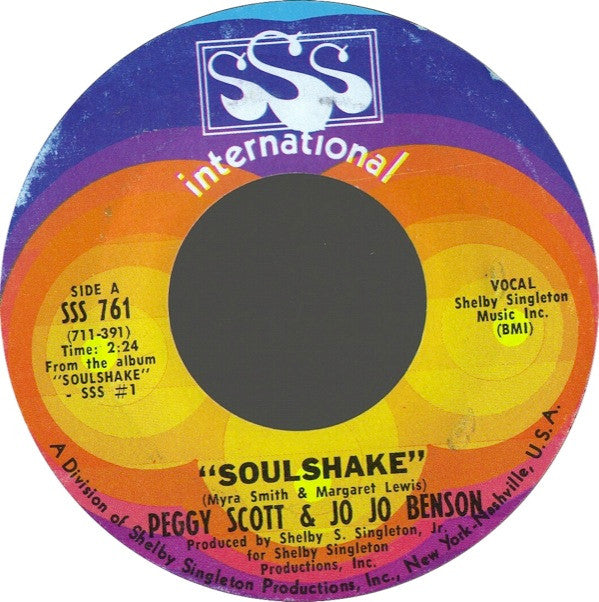 Peggy Scott & Jo Jo Benson : Soulshake (7", Single, Styrene, Pit)