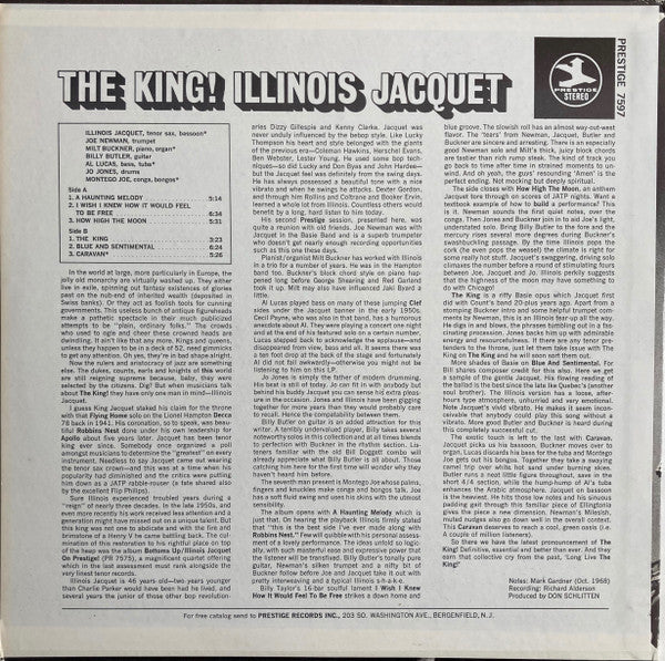 Illinois Jacquet : The King! (LP, Album)