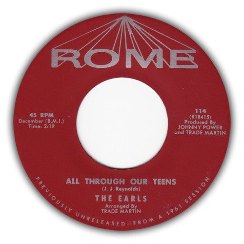 The Earls : All Through Our Teens / Whoever You Are (7", Single)