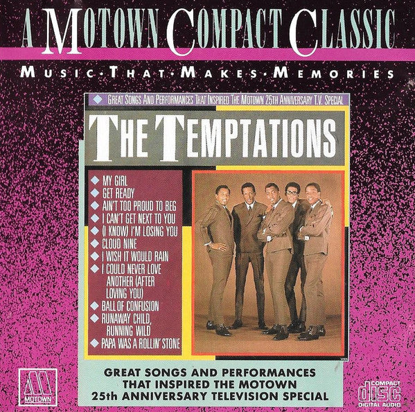 The Temptations : Great Songs And Performances That Inspired The Motown 25th Anniversary Television Special (CD, Comp, RE, RM)