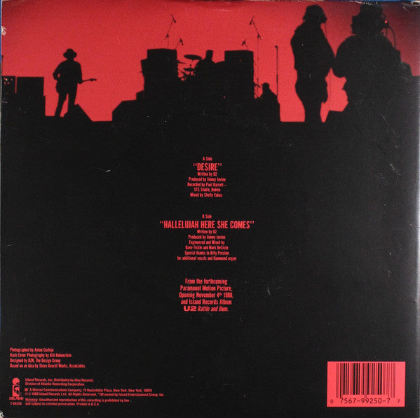 U2 : Desire (7", Single, Spe)