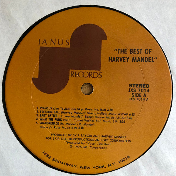 Harvey Mandel : The Best Of Harvey Mandel (LP, Comp)