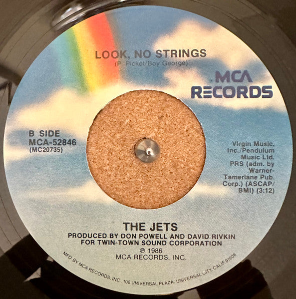The Jets : Private Number / Look, No Strings (7")