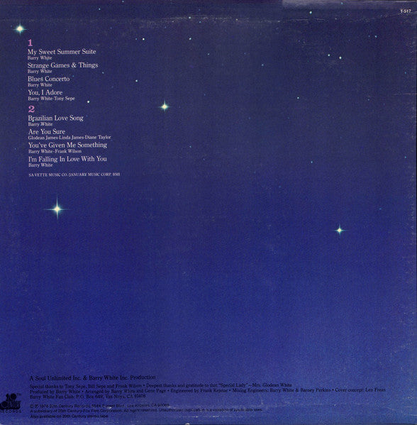 Love Unlimited Orchestra : My Sweet Summer Suite (LP, Album, Ter)
