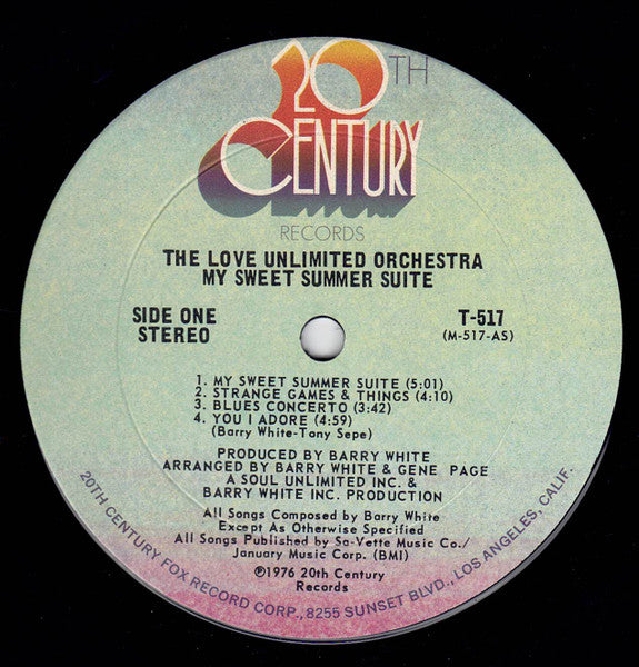 Love Unlimited Orchestra : My Sweet Summer Suite (LP, Album, Ter)