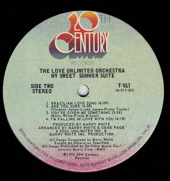 Love Unlimited Orchestra : My Sweet Summer Suite (LP, Album, Ter)