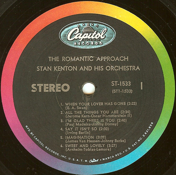 Stan Kenton And His Orchestra : The Romantic Approach - In The Ballad Style Of Stan Kenton (LP, Album, RP)