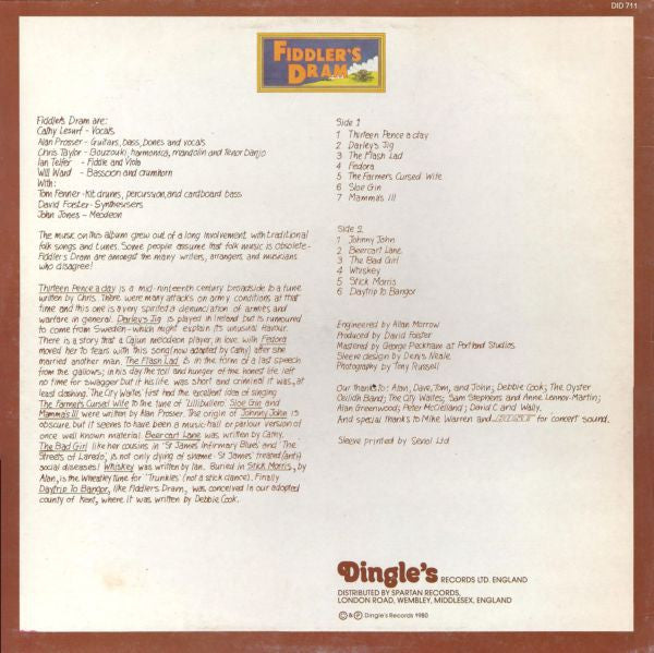 Fiddler's Dram : Fiddler's Dram (LP, Album)