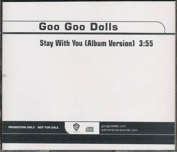 Goo Goo Dolls : Stay With You (CD, Single, Promo)