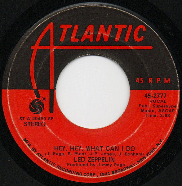 Led Zeppelin : Immigrant Song (7", Single, Spe)