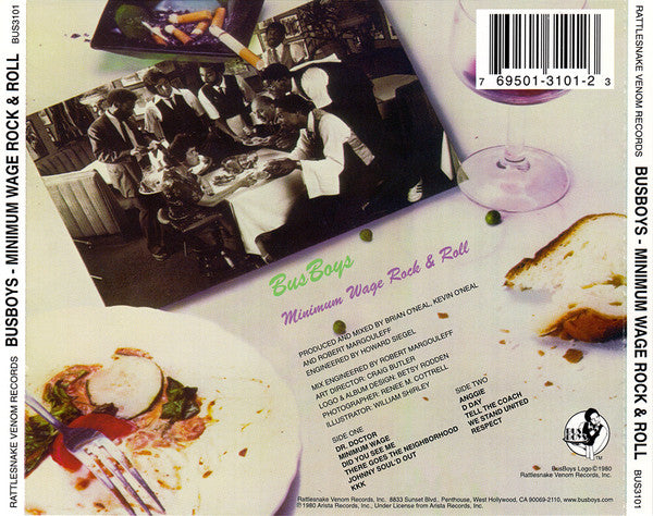Bus Boys* : Minimum Wage Rock & Roll (CD, Album)
