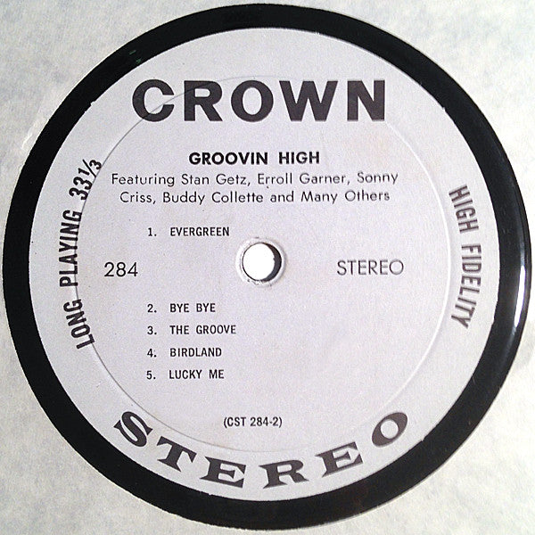 Erroll Garner, Stan Getz : Groovin' High (LP, RE)