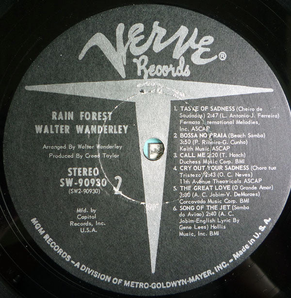 Walter Wanderley : Rain Forest (LP, Album, Club, Cap)