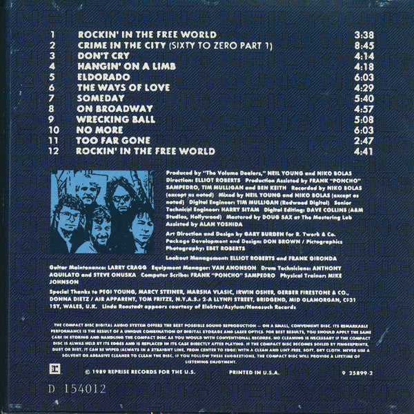 Neil Young : Freedom (CD, Album, Club, BMG)
