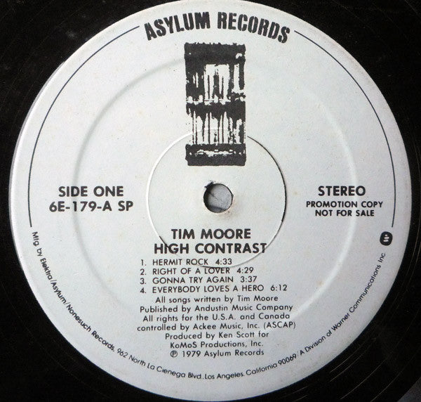 Tim Moore : High Contrast (LP, Album, Promo, Spe)