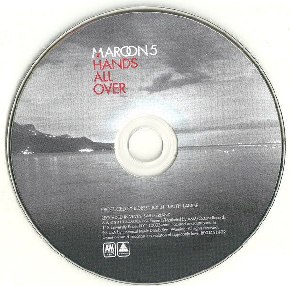 Maroon 5 : Hands All Over (CD, Album, Gat)