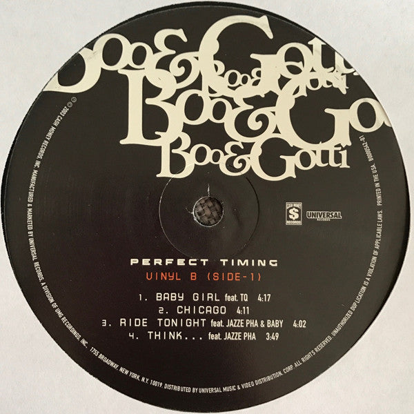 Boo & Gotti : Perfect Timing (2xLP, Album)