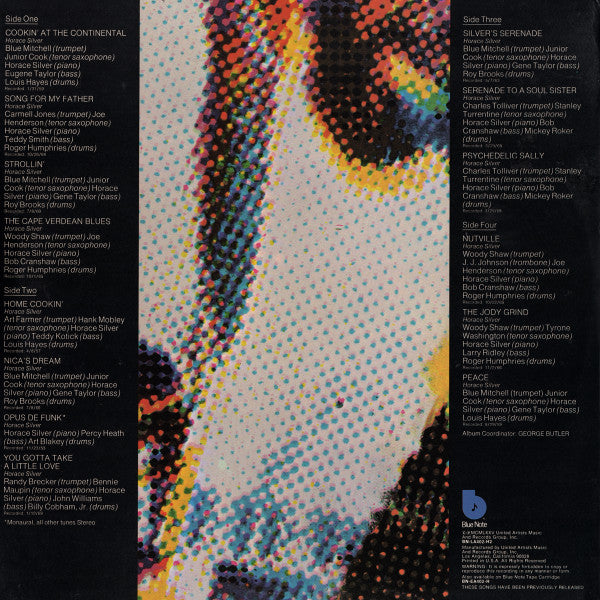 Horace Silver : Horace Silver (2xLP, Comp, Mono, Gat)