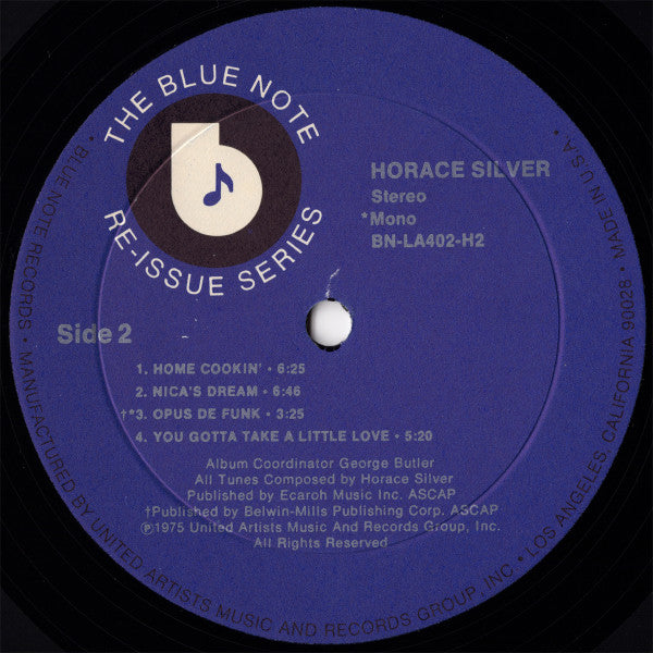 Horace Silver : Horace Silver (2xLP, Comp, Mono, Gat)