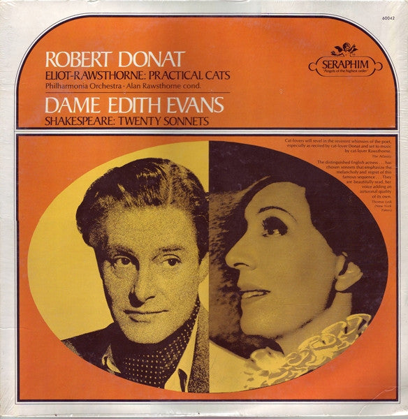 Robert Donat / Edith Evans / T. S. Eliot - Alan Rawsthorne / William Shakespeare : Practical Cats / Twenty Sonnets (LP, Album, Mono)