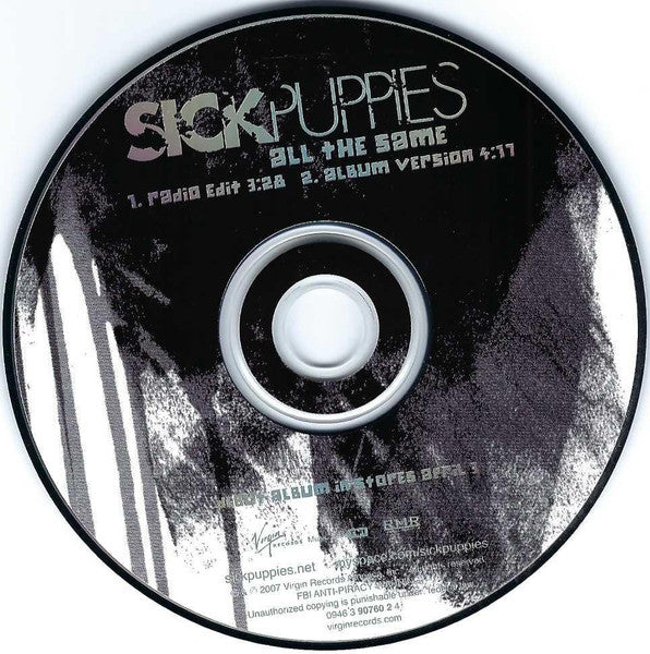 Sick Puppies : All The Same (CD, Promo)