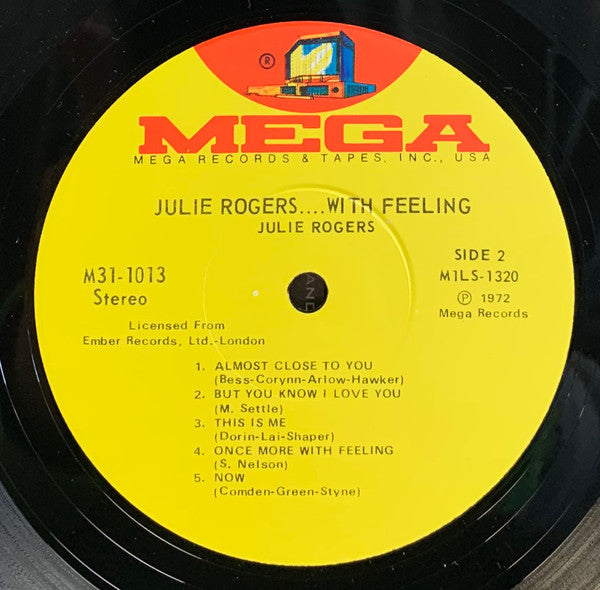 Julie Rogers : Julie Rogers ...With Feeling! (LP, Album)