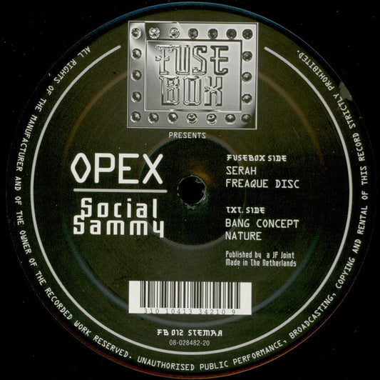 Opex : Social Sammy (12")