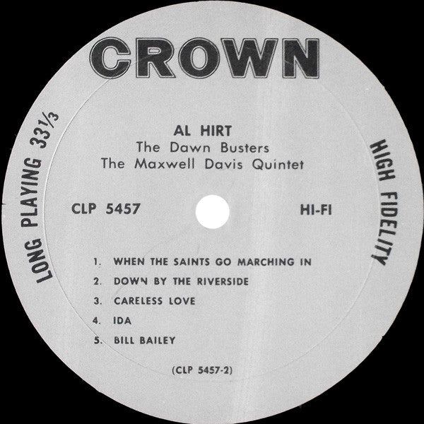 Al Hirt / The Dawn Busters / The Maxwell Davis Quintet : Al Hirt, The Dawn Busters, The Maxwell Davis Quintet (LP, Album, Mono)