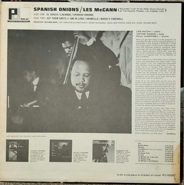 Les McCann : Spanish Onions (LP, Mono, Ind)