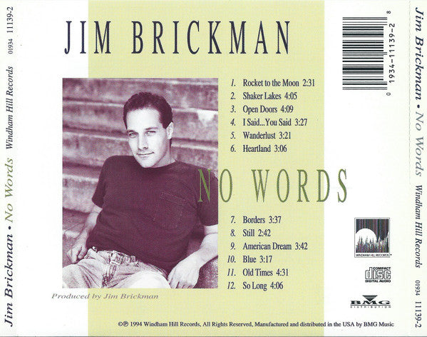 Jim Brickman : No Words (CD, Album)