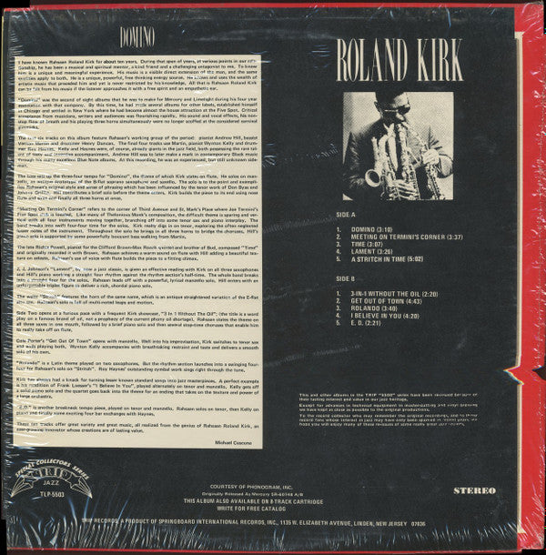 Roland Kirk : Domino (LP, Album, RE)