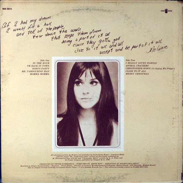 Melanie (2) : My First Album (LP, Album, RE)